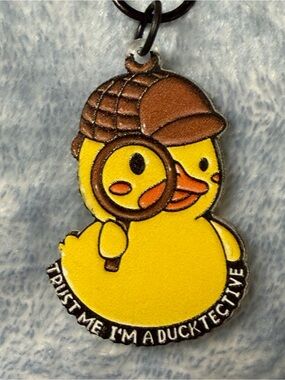 Trust me I’m a Ducktective Ducky Backpack Charm NWT